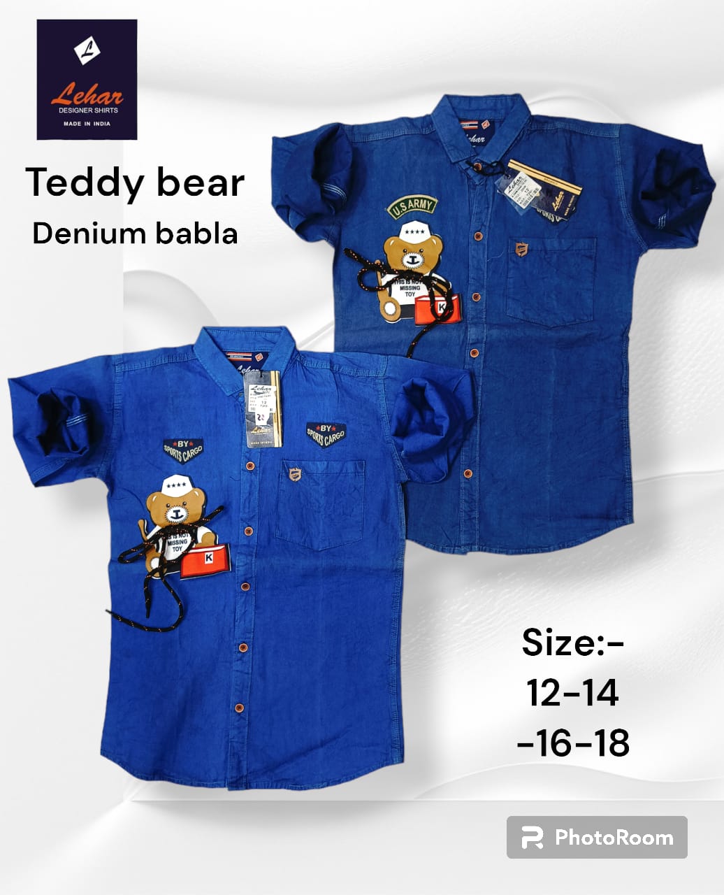 Design-10 Lehar Denim Boys Shirt