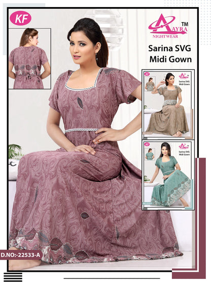 Design-1 Aayra Sarina Night Gowns