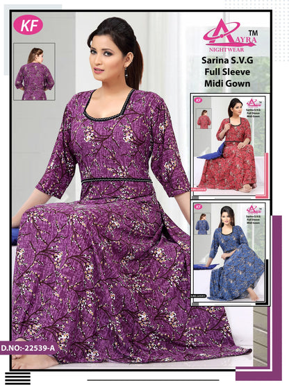 Design-1 Aayra Sarina Night Gowns