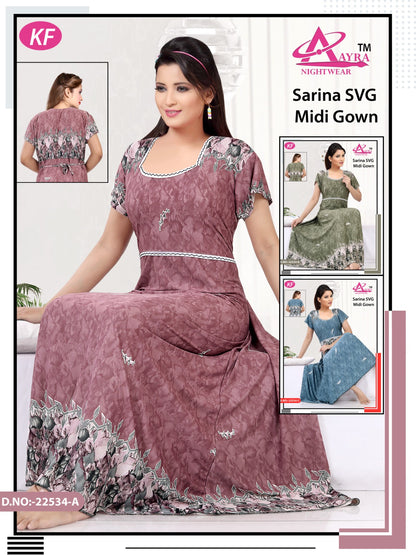 Design-1 Aayra Sarina Night Gowns