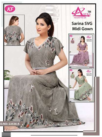 Design-1 Aayra Sarina Night Gowns