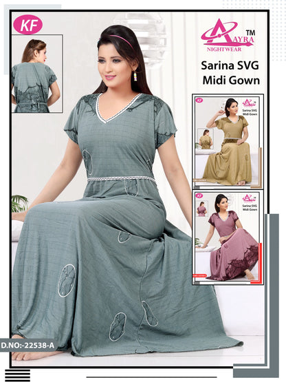 Design-1 Aayra Sarina Night Gowns