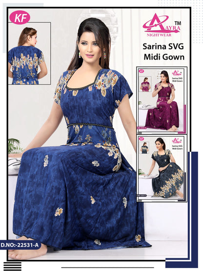 Design-1 Aayra Sarina Night Gowns