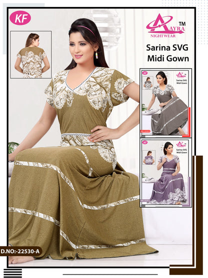 Design-1 Aayra Sarina Night Gowns