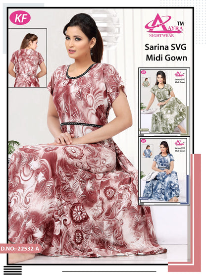 Design-1 Aayra Sarina Night Gowns