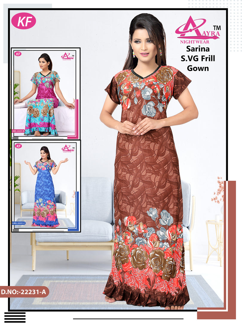 Design-2 Aayra Sarina Night Gowns