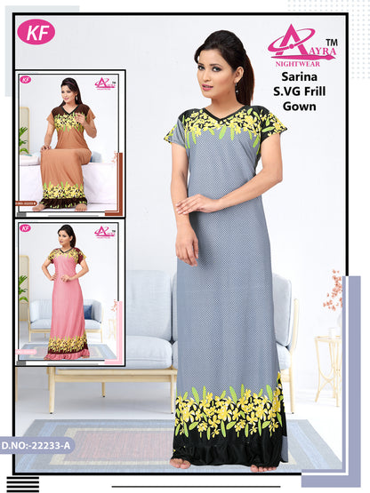 Design-2 Aayra Sarina Night Gowns