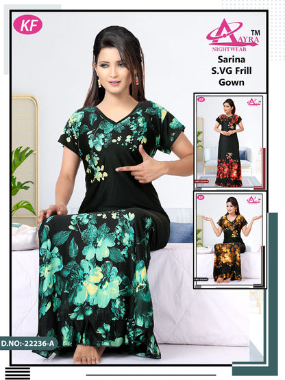 Design-2 Aayra Sarina Night Gowns