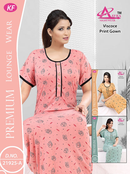 Design-5 Aayra Viscose Night Gowns