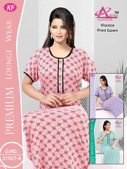 Design-5 Aayra Viscose Night Gowns