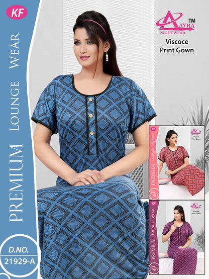 Design-5 Aayra Viscose Night Gowns