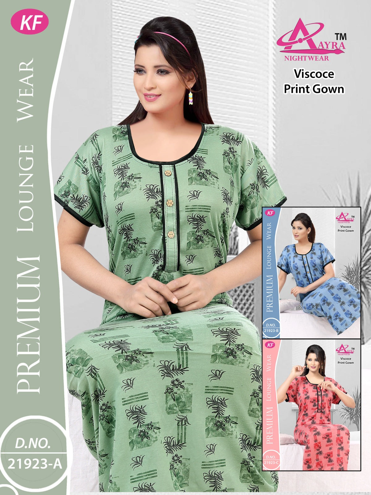 Design-5 Aayra Viscose Night Gowns