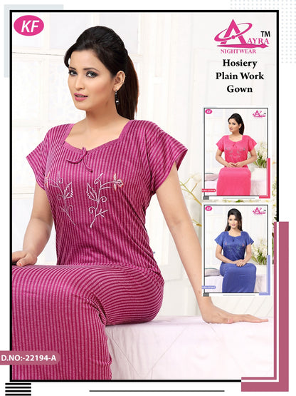 Design-6 Aayra Hosiery Night Gowns