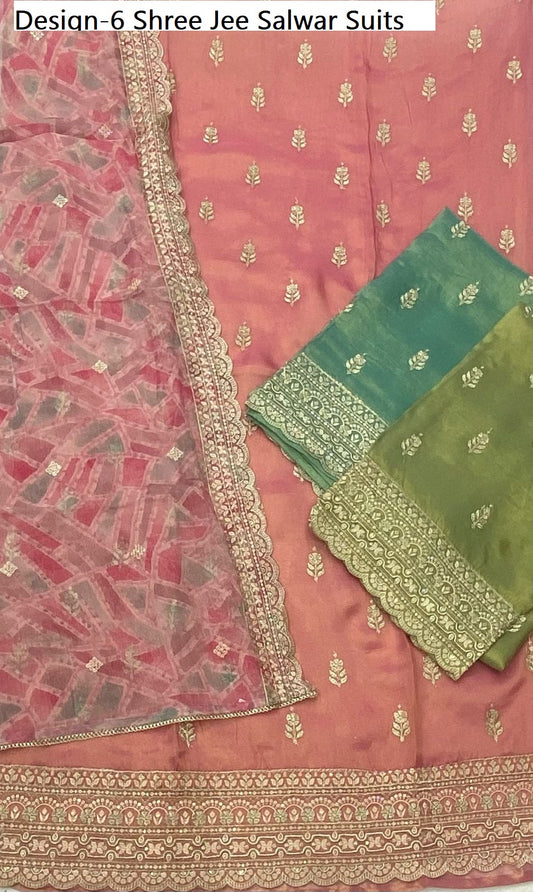 Design-6 Shree Jee Organza Salwar Suits
