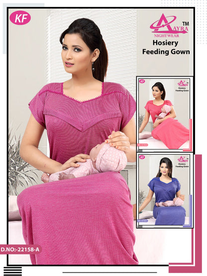Design-7 Aayra Hosiery Feeding Night Gown
