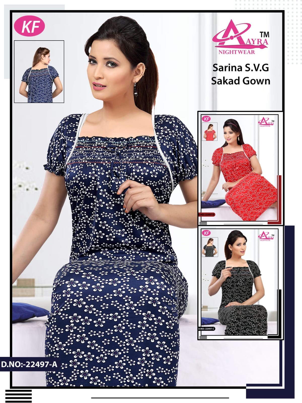 Design-9 Aayra Night Gowns