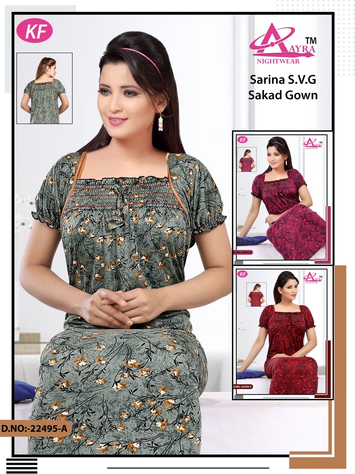 Design-9 Aayra Night Gowns