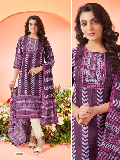 Design 1008-1009 Riya Modal Readymade Pant Style Suits