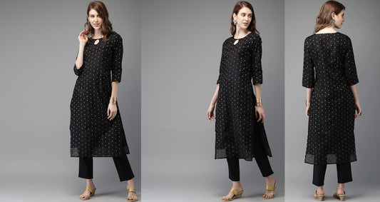 Design 22 Ganpati Rayon Kurti Pant Set
