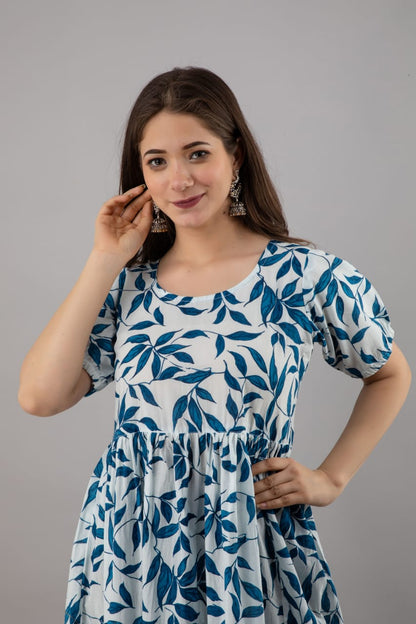 Design 25 Ganpati Cotton Anarkali Kurtis