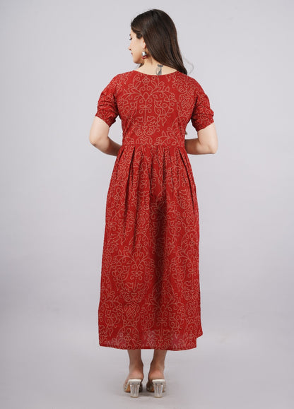Design 25 Ganpati Cotton Anarkali Kurtis