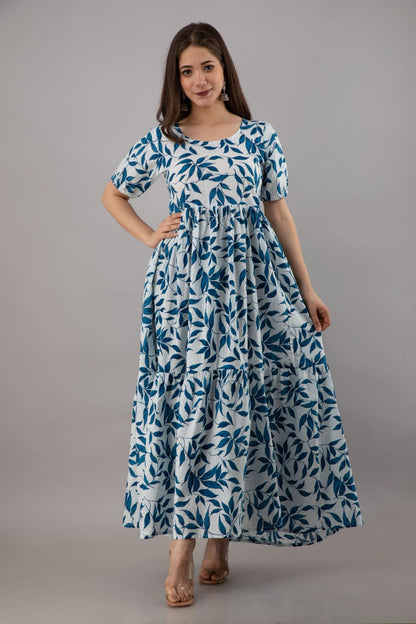 Design 25 Ganpati Cotton Anarkali Kurtis