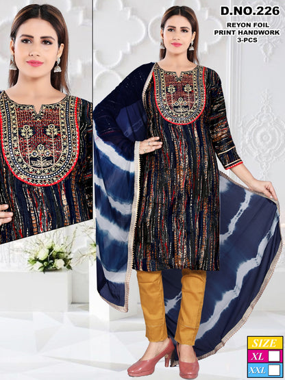Design 2 Mahakal Rayon Readymade Pant Style Suits