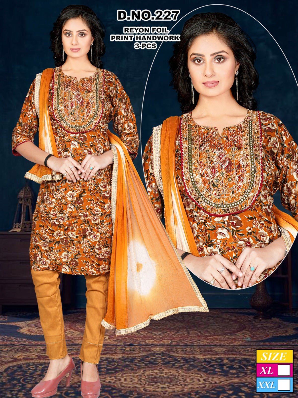 Design 2 Mahakal Rayon Readymade Pant Style Suits