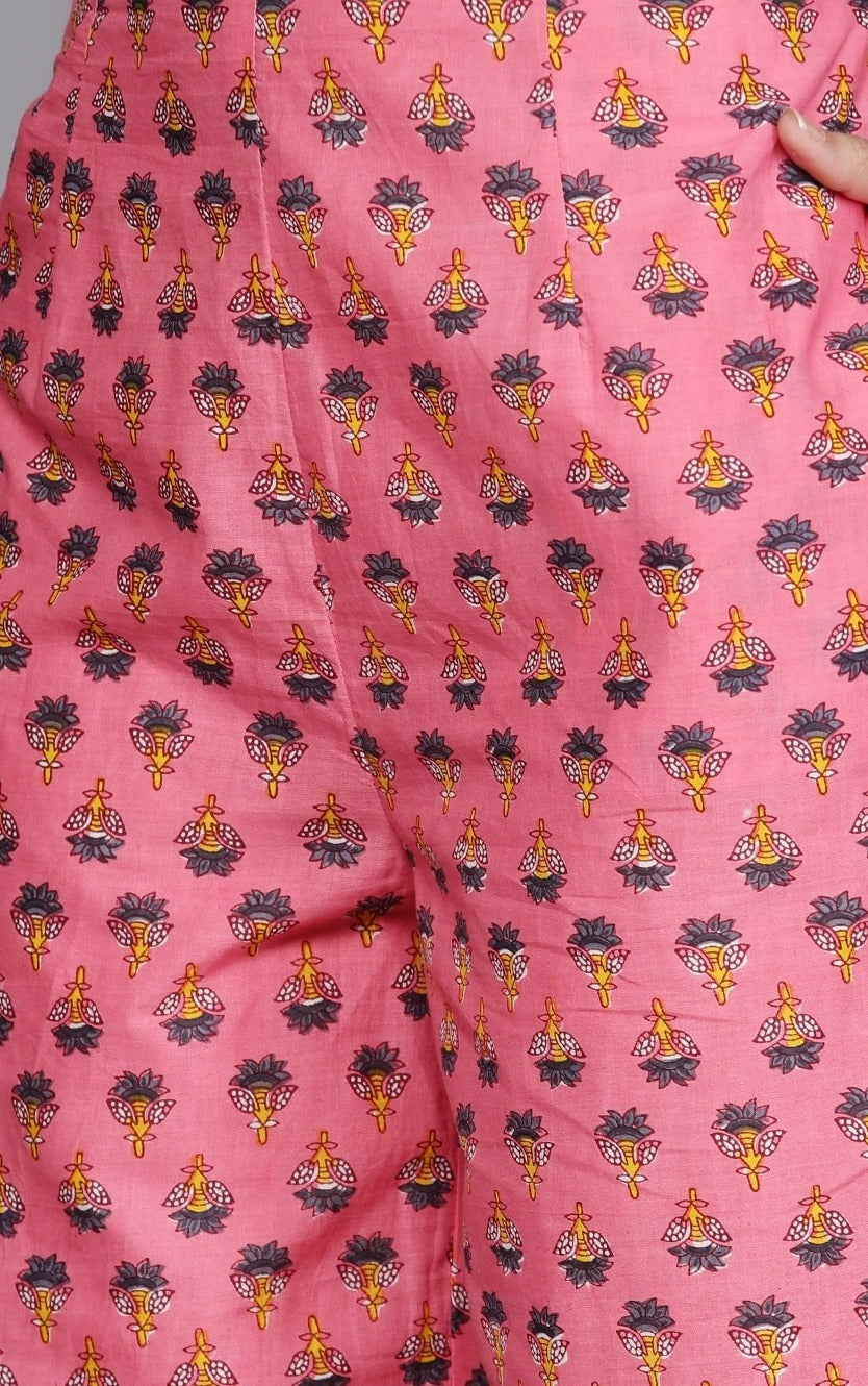 Design 3 Ganpati Cotton Readymade Plazzo Style Suits