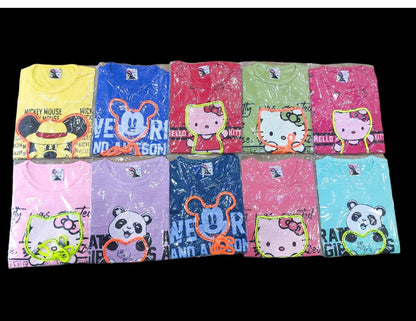 Design 3 Kitty Slub Girls Tshirt