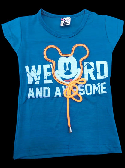 Design 3 Kitty Slub Girls Tshirt