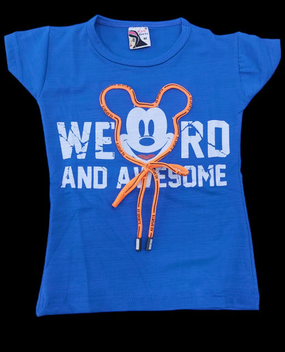 Design 3 Kitty Slub Girls Tshirt