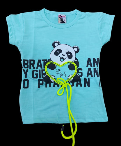 Design 3 Kitty Slub Girls Tshirt
