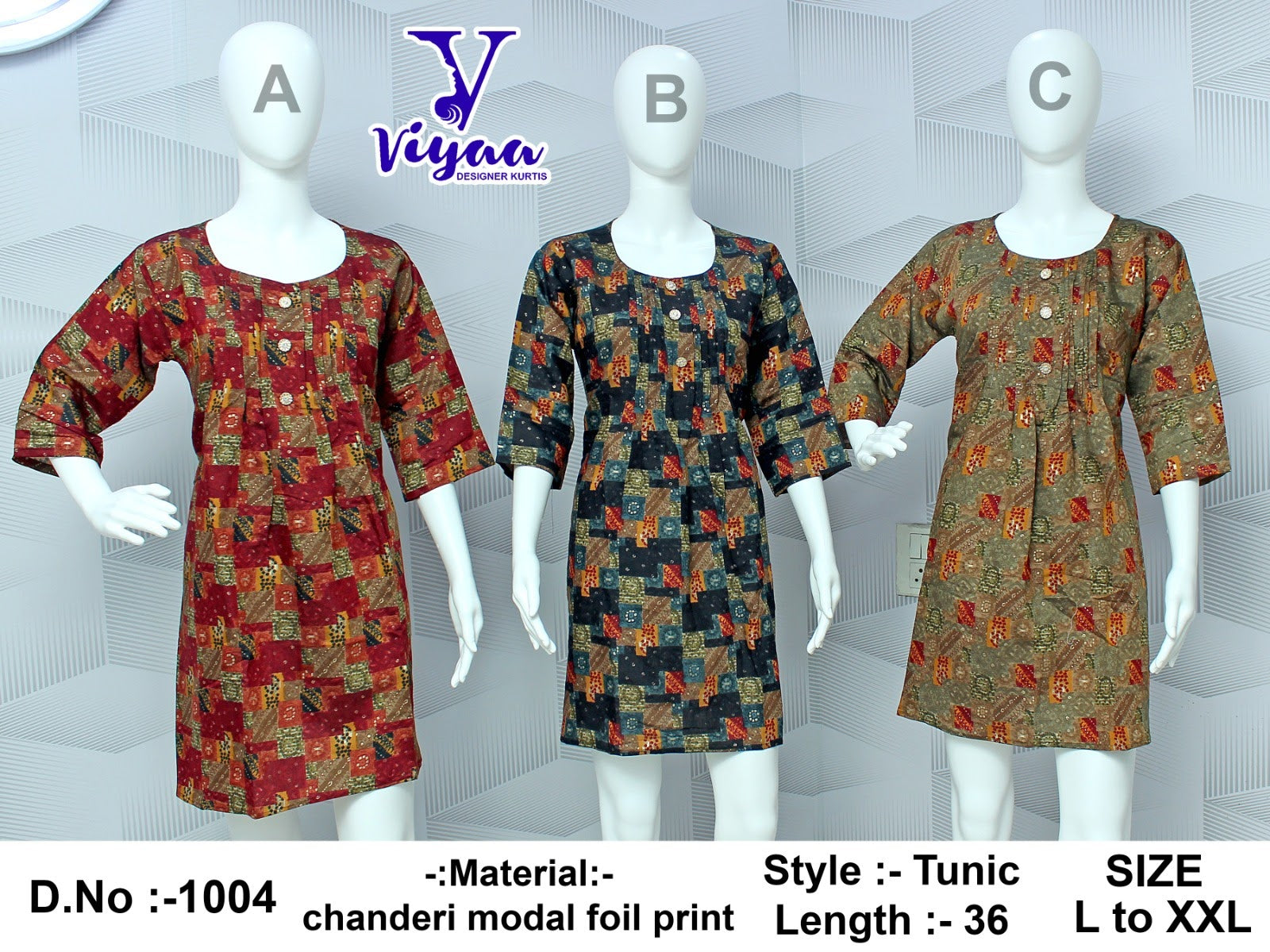 Design 3 Viyaa Modal Designer Long Top
