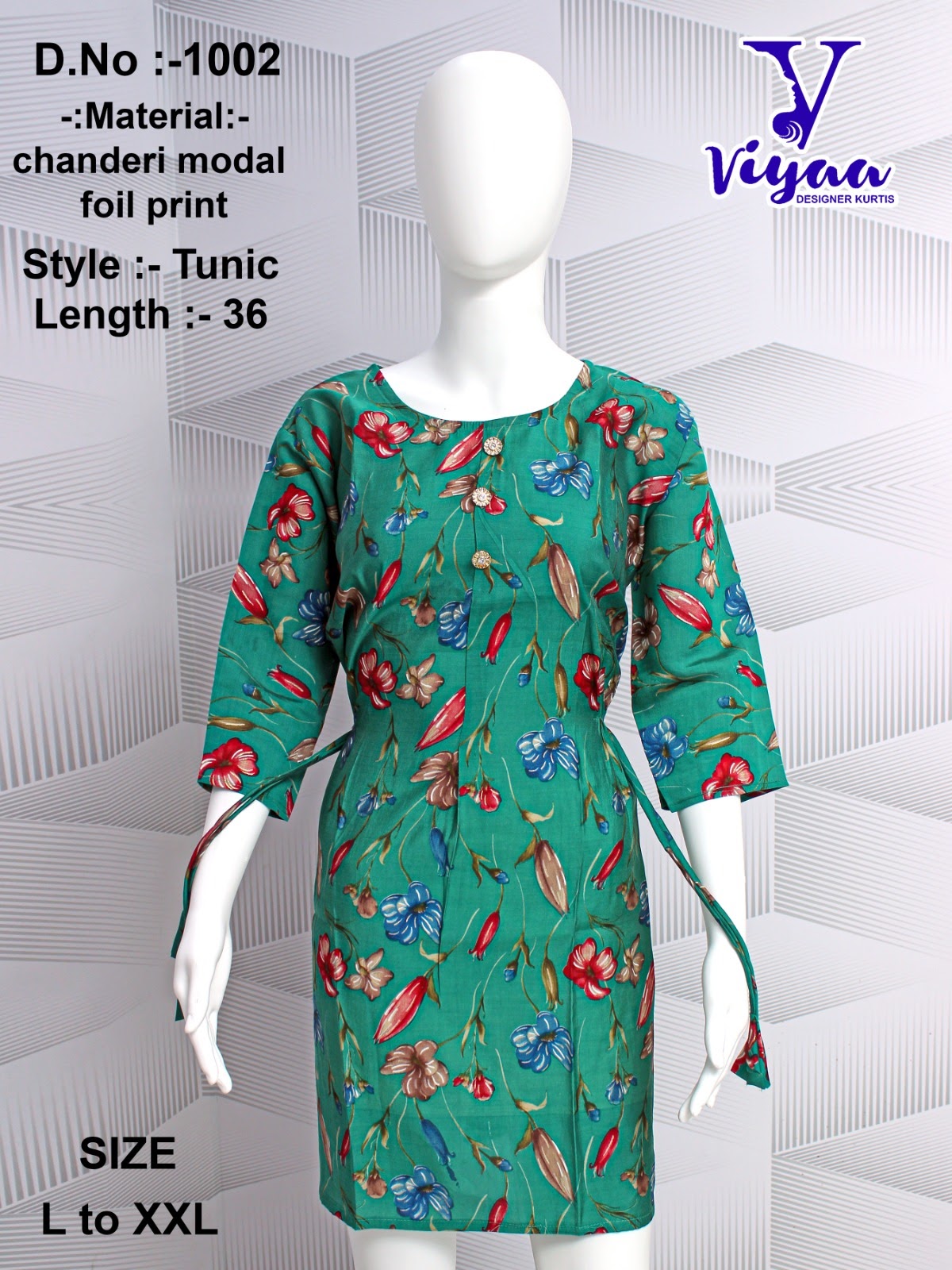 Design 3 Viyaa Modal Designer Long Top