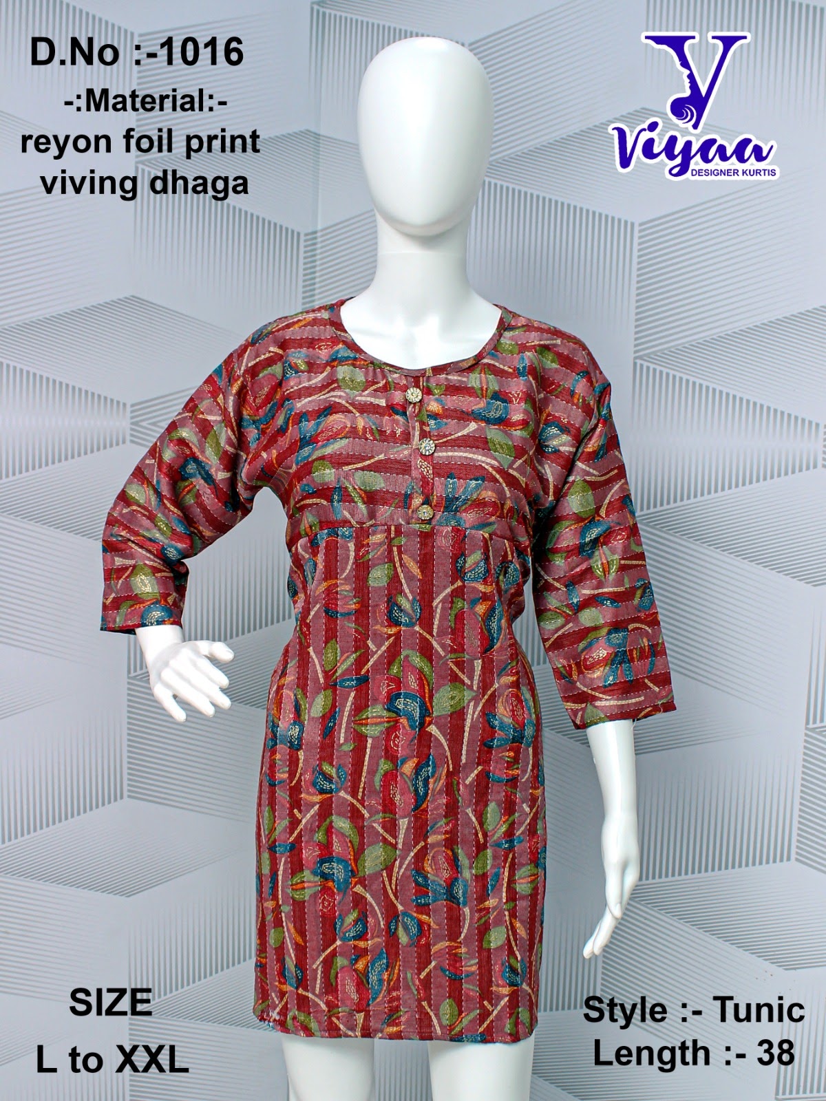 Design 4 Viyaa Rayon Designer Long Top