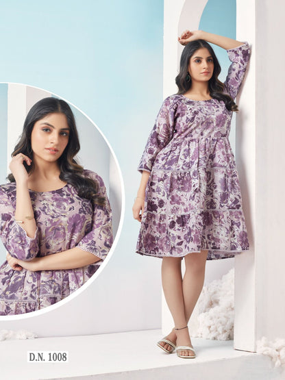 Design 5 Riya Viscose Designer Long Top