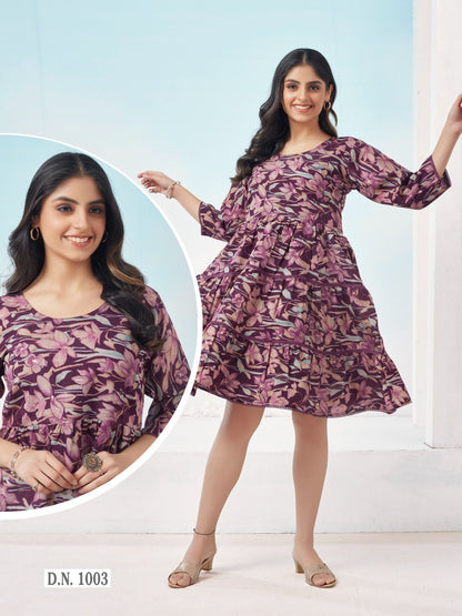 Design 5 Riya Viscose Designer Long Top