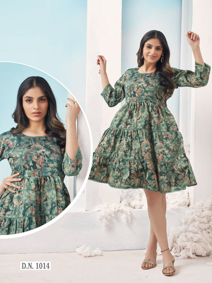 Design 5 Riya Viscose Designer Long Top