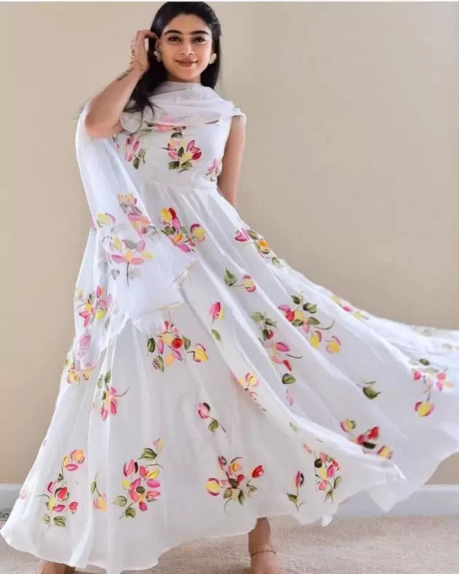Design 8 Ganpati Rayon Kurti Dupatta Set