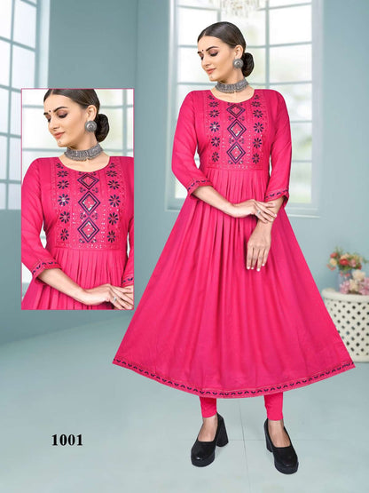 Dew Drops Vol 1 Kavinay Rayon Anarkali Kurtis