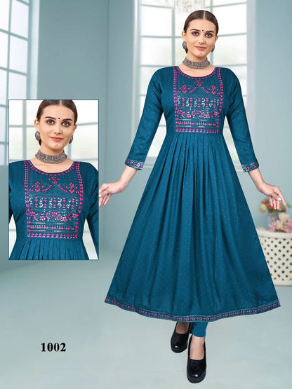 Dew Drops Vol 1 Kavinay Rayon Anarkali Kurtis
