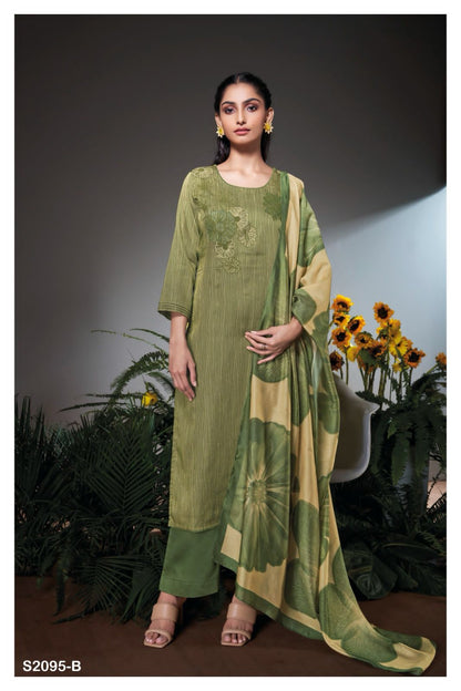 Dewashie 2095 Ganga Cotton Silk Plazzo Style Suits