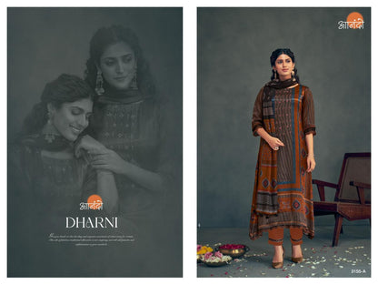 Dharni 3155 Anando Gaji Silk Pant Style Suits