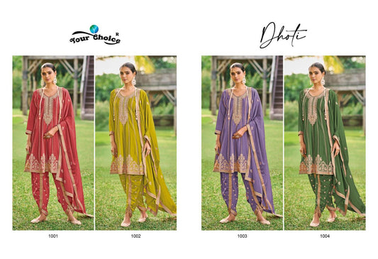Dhoti Your Choice Chinon Designer Salwar Suits