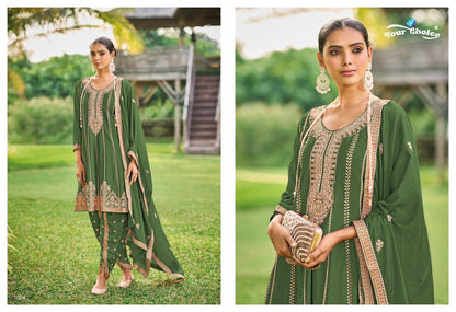 Dhoti Your Choice Chinon Designer Salwar Suits