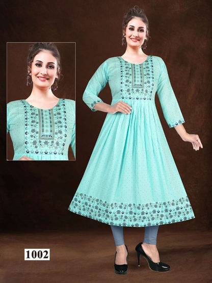Dhriti Vol 2 Kavinay Rayon Anarkali Kurtis