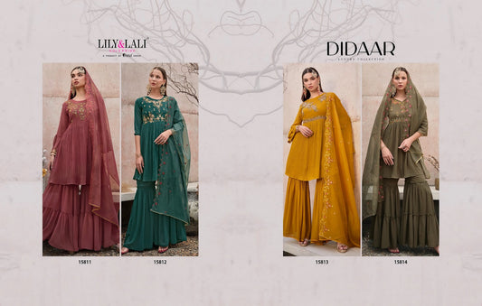Didaar Lily Lali Georgette Readymade Sharara Suits