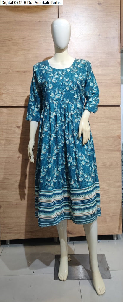 Digital 0512 H Dot Anarkali Kurtis