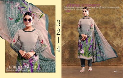 Digital Series-3200 Vaishali Fashions Crape Pant Style Suits